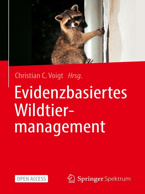 Title details for Evidenzbasiertes Wildtiermanagement by Christian C. Voigt - Available